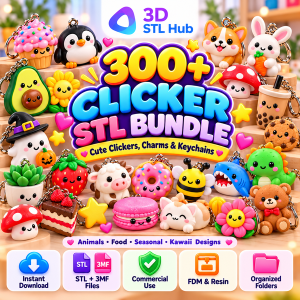 300+ Clicker STL Mega Bundle