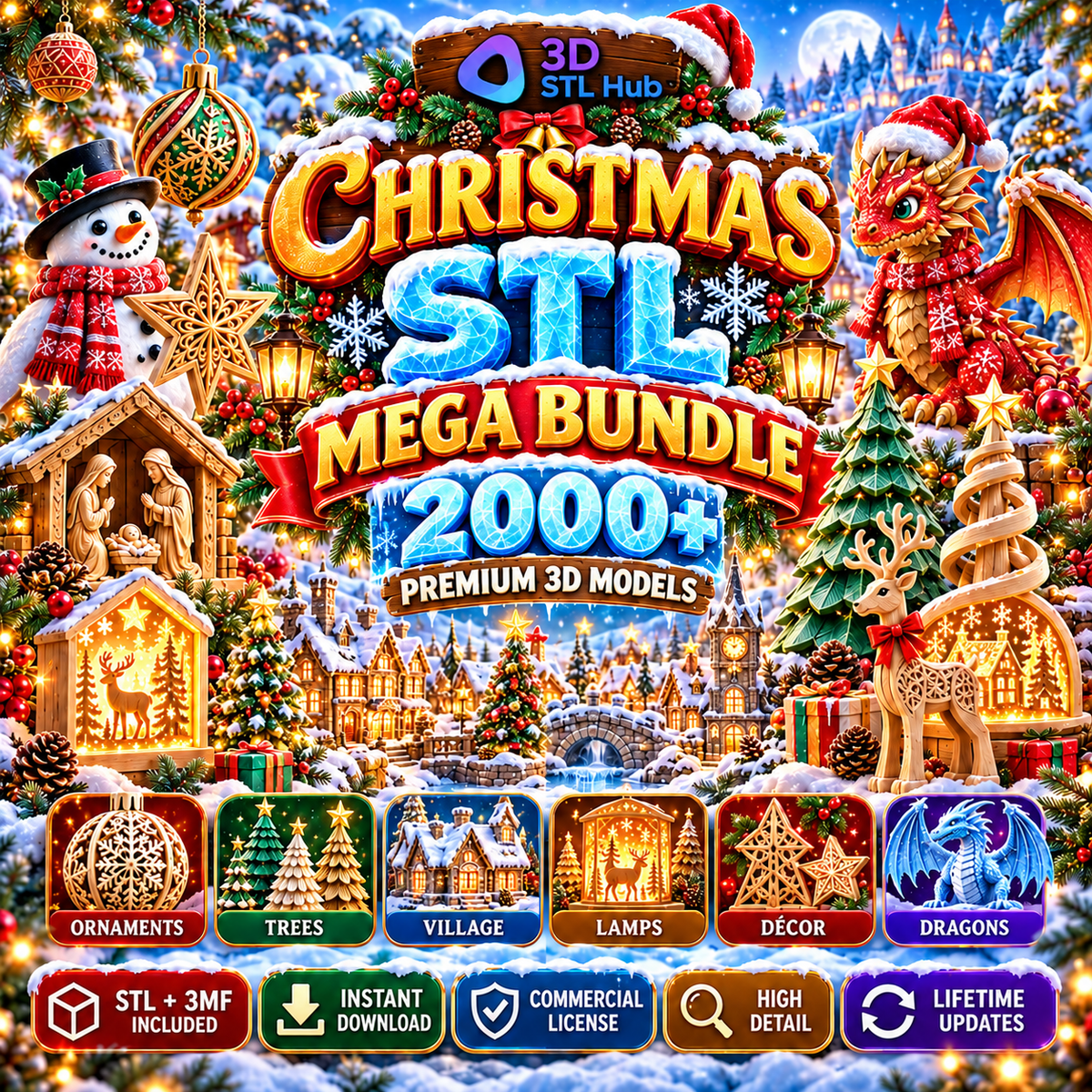 CHRISTMAS STL MEGA BUNDLE